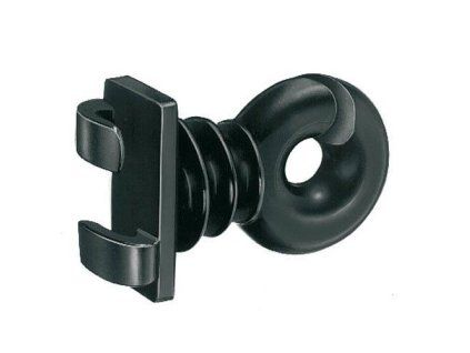 10852 izolator pro elektricke ohradniky clip oval s dvojitym uchytem pro kovovy ovalny ohradnikovy sloupek