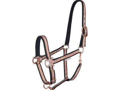 Ohlávka Rosé Shine Waldhausen (Velikost PONY, Barva white/rose gold)