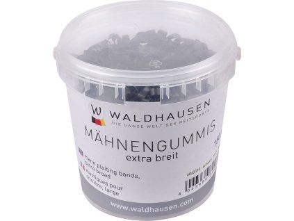 Gumičky do hřívy Waldhausen 150g (Barva black)