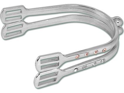 Ostruhy struh pro dámy s krystaly (Velikost 10 mm, Barva white)