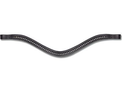 STAR čelenka Diamond, zakřivená (Velikost PONY, Barva black)