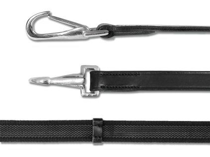 Protiskluzové otěže Waldhausen X-Line s karabinami (Velikost PONY, Barva black)