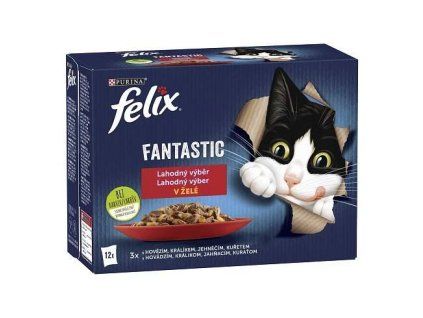 Felix kapsa kočka mas. výběr kuře, hovězí 12x85g