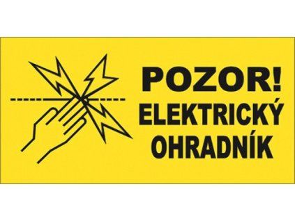 cedulka el. ohradník
