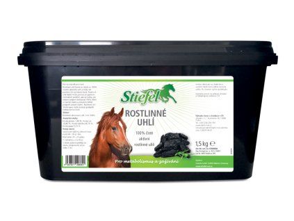 Rostlinné aktivní (medicinální) uhlí při problémech s trávicím aparátem (Kyblík 1,5 kg)