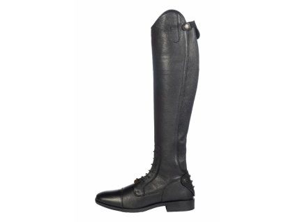 Vysoké jezdecké boty kožené -Titanium Style- extra long, width L black