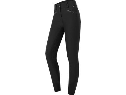 Dámské rajtky s vysokým pasem a celokoženým sedem Oktavia Curved (Velikost D34, Barva black)