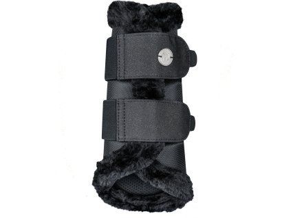 Drezurní kamaše s teddy beránkem Phoenix (Velikost L, Barva black)