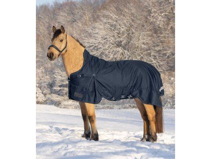 Zimní deka s vyšším krkem SCANDIC Turnout, light - bez zateplení (Velikost 125 cm, Barva black)
