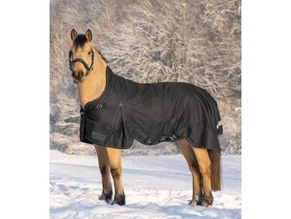 Zimní deka s vyšším krkem SCANDIC Turnout, zateplení 200 g (Velikost 125 cm, Barva black)