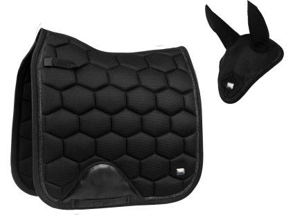 Drezurní sada podsedlová dečka s čabrakou BRILLIANCE Horka, black