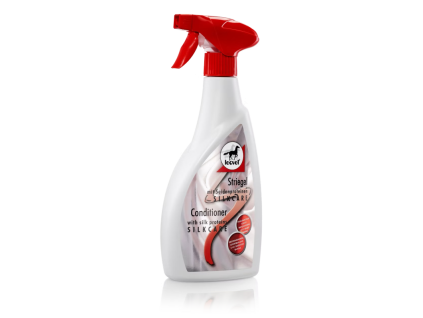Jemný lesk s hedvábným efektem pro srst, hřívu a ocas Silkcare Striegel Leovet (Láhev s rozprašovačem 550ml)