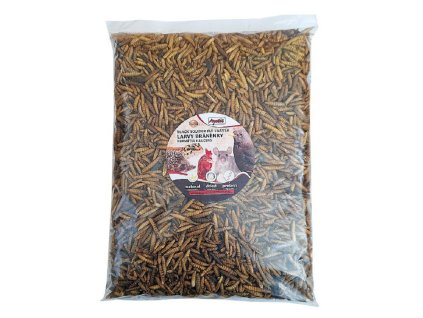 Sušené larvy Bráněnky - 500g, Black Soldier Fly Larvae