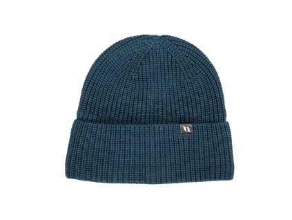 Ava woolblend beanie with cuff  (Barva Petrol, Velikost One size)