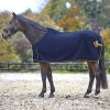 Odpocovací deka Waldhausen, zdobená (Velikost 135 cm, Barva black/silver)