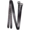 Kožené třmenové řemeny STAR (Velikost 130 cm, Barva black)