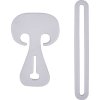 Safe-Gum, sada 6 ks (Velikost 6 pieces, Barva silver grey)