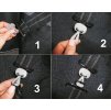 Safe-Gum, sada 6 ks (Velikost 6 pieces, Barva silver grey)