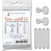 Safe-Gum, sada 6 ks (Velikost 6 pieces, Barva silver grey)