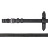Otěže kožené pro uzdu Waldhausen X-Line (Barva black)