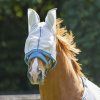 Maska proti hmyzu s ochranou uší Protect Waldhausen (Velikost PONY, Barva silver grey)