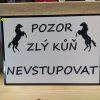Cedulka na box/ohradu