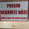 Cedulka na box/ohradu