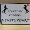 Cedulka na box/ohradu