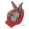 comfortfit lycra fly mask červená