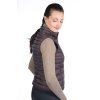 Prošívaná vesta -Lena- dark brown HKM