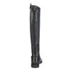 Vysoké jezdecké boty kožené  -Titanium Style- long, width S black