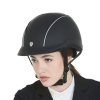 Jezdecká helma Equestro Phantom, leather style