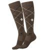 Jezdecké podkolenky ELT Argyle (Velikost 39-42, Barva beige grey)