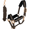 Ohlávka s teddy beránkem Phoenix (Velikost COB, Barva black)