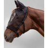Pastevní ohlávka bez kování s maskou proti hmyzu (Velikost PONY, Barva black)