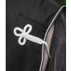 Fleece odpocovací deka ECONOMIC, vhodná jako sponzorská pro výšivky (Velikost 125 cm, Barva black)