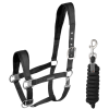 Ohlávka s vodítkem Velvet - Waldhausen (Velikost PONY, Barva black)