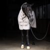 Fleece deka s krkem a křížovým zapínáním Imperial Riding Fundamental, Taupe