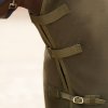 Fleece deka s krkem a křížovým zapínáním Imperial Riding Fundamental, Olive green