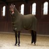 Fleece deka s krkem a křížovým zapínáním Imperial Riding Fundamental, Olive green
