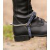 Řemínky ke špornám kožené Crocodile (Barva black)